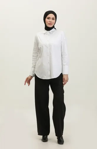 Buttoned Shirt 4300-01 white 4300-01
