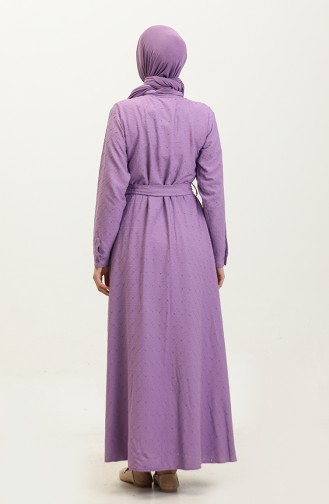 Robe Boutonnée Lilas 7717 918