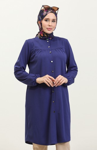 Shirred Front Tunic 4070-04 Saxe 4070-04