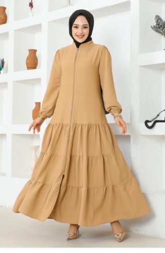 Jessica Crepe Abaya Mit Lagenrock 0031-06 Nerz 0031-06