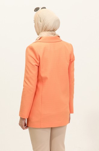 Seersucker Jacket Orange C1018 959