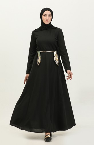 Belted Dress 5003-02 Black 5003-02