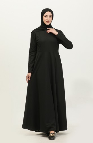 فستان بحزام 5003-02 أسود 5003-02