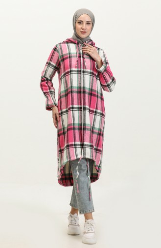 Holzfäller-Karierte Tunika 0155-01 Rosa 0155-01