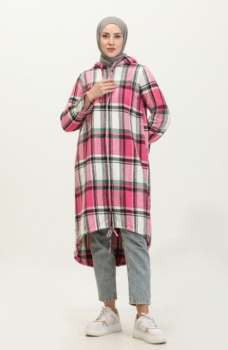 Holzfäller-Karierte Tunika 0155-01 Rosa 0155-01