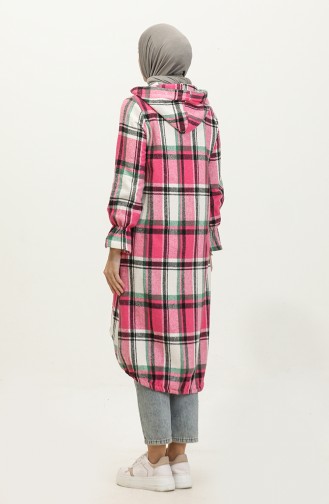Holzfäller-Karierte Tunika 0155-01 Rosa 0155-01