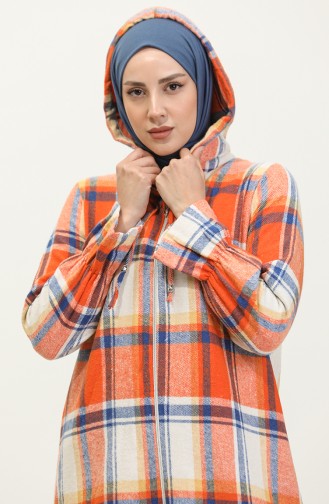 Holzfäller-Karierte Tunika 0155-04 Orange 0155-04