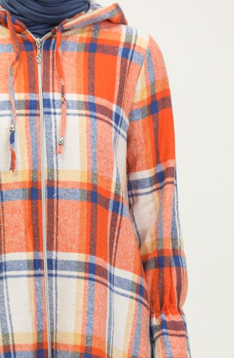 Holzfäller-Karierte Tunika 0155-04 Orange 0155-04