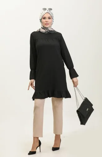 نونيك سادة للمحجبات  0404DA-07 أسود 0404DA-07