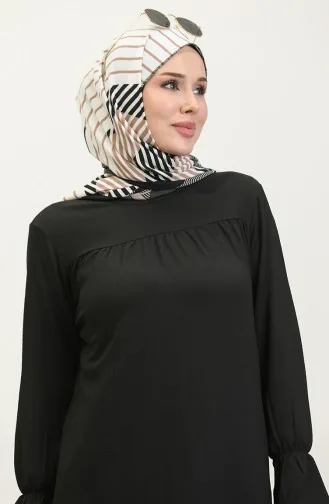 نونيك سادة للمحجبات  0404DA-07 أسود 0404DA-07