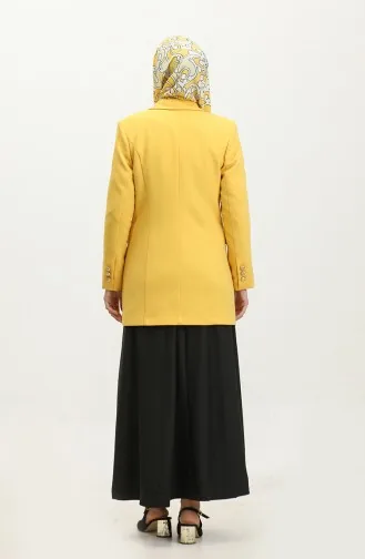 Lang Plussize Blazerjack Geel C1003 962