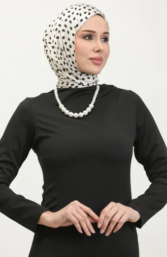 Balloon Sleeve Shirred Dress 2065-01 Black 2065-01