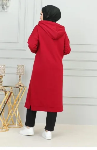 Costume De Sport Avec Garniture 2078Mg Rouge Claret 16903
