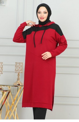 Sport Suit With 2078Mg Garnish Claret Red 16903