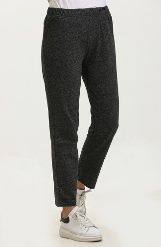 Pantalon Saisonnier Avec Poche Taille Elastique 8694-01 Noir 8694-01