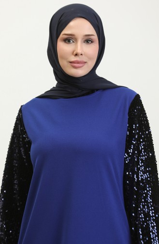 Abendkleid Mit Pailletten 0305-07 Saks 0305-07