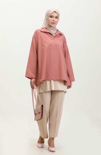 Oversized Tuniek 2007-02 Dusty Rose 2007-02