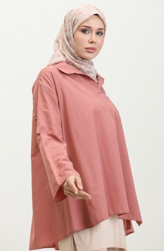 Oversize Tunik 2007-02 Gül Kurusu