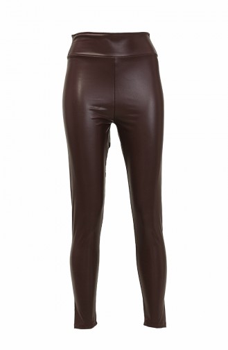 Skinny Leg Leather Trousers 20185-07 Claret Red 20185-07