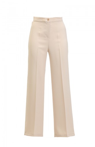 Broek Met Wijde Pijpen 1150-02 Beige 1150-02