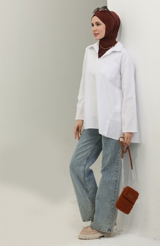 Oversize Tunic 2007-07 white 2007-07