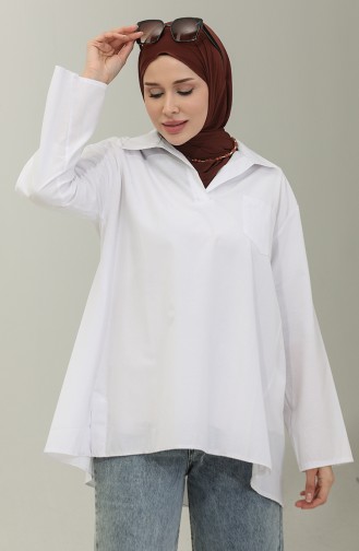 Oversize Tunic 2007-07 white 2007-07