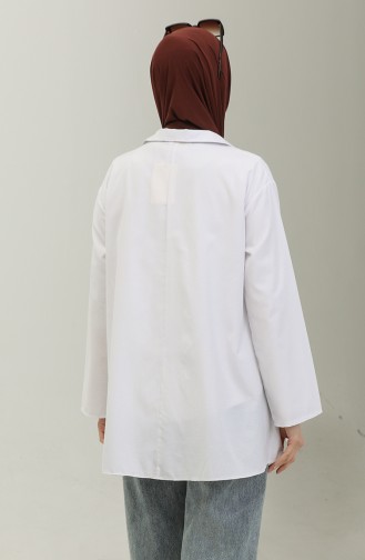 Oversize Tunik 2007-07 Beyaz