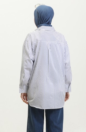 Chemise Oversize à Rayures 4801-03 Saks 4801-03