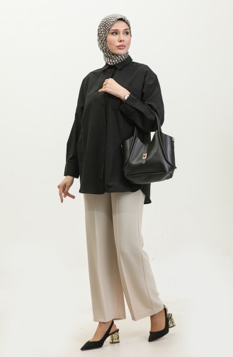 Oversize Shirt 4802-01 Black 4802-01