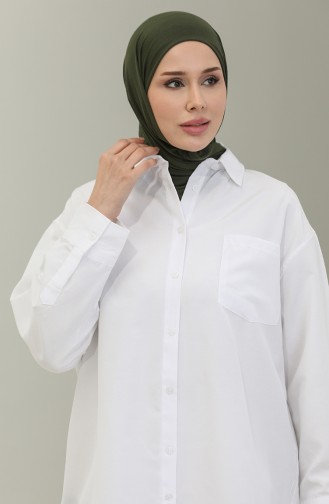 Oversize Shirt 4802-02 White 4802-02