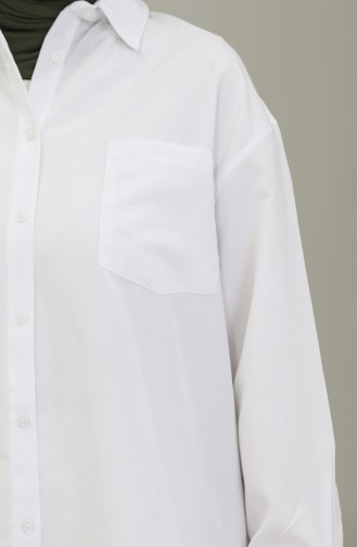 Oversize Shirt 4802-02 White 4802-02