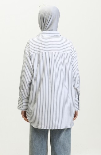 Striped Oxford Shirt 4807-02 Dark Blue 4807-02