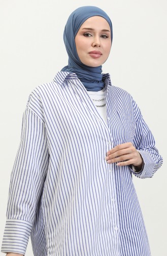 Chemise A Rayure Garnie 4809-01 Saks 4809-01