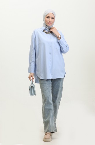 Pocketed Tunic  4805-03 Blue 4805-03