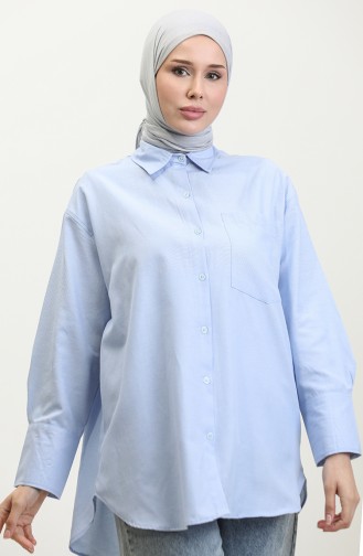 Pocketed Tunic  4805-03 Blue 4805-03