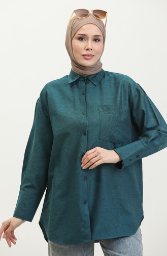 Pocketed Tunic 4805-05 Emerald Green 4805-05