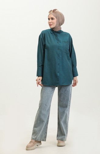 Pocketed Tunic 4805-05 Emerald Green 4805-05