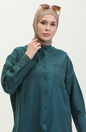 Pocketed Tunic 4805-05 Emerald Green 4805-05