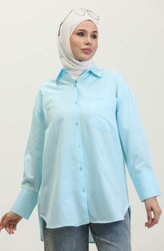 Pocketed Tunic 4805-06 Turquoise 4805-06