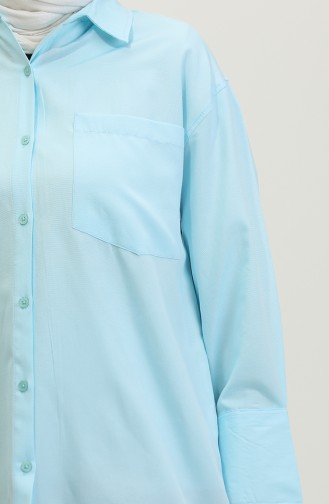 Pocketed Tunic 4805-06 Turquoise 4805-06