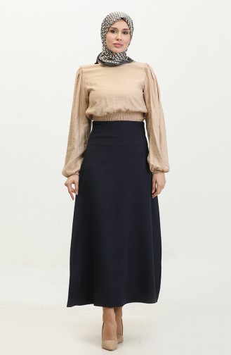 Double Skirt 4816-01 Navy Blue 4816-01