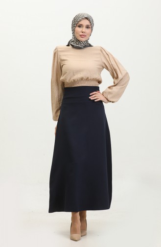 Double Skirt 4816-01 Navy Blue 4816-01