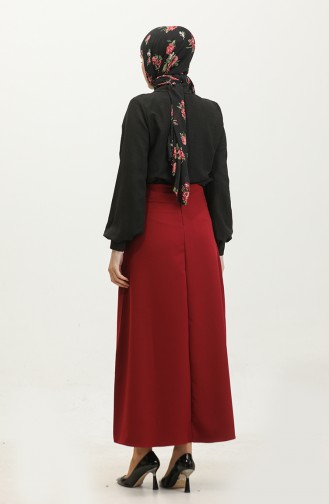 Double Skirt 4816-03 Burgundy 4816-03