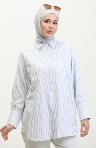 Striped Oxford Shirt 4807-01 Blue 4807-01