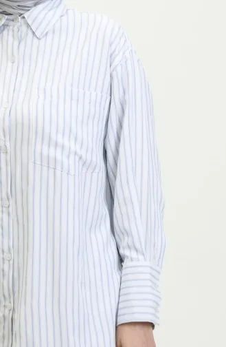 Striped Oxford Shirt 4807-01 Blue 4807-01