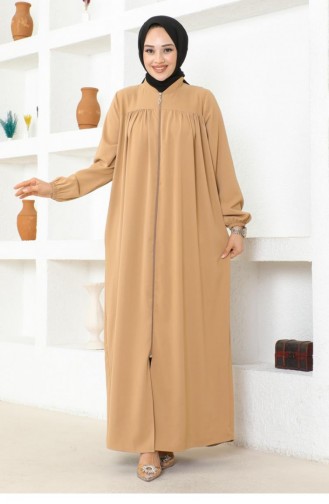 0032Sgs Réunis Jessica Crêpe Abaya Vison 16938