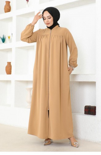 0032Sgs Sammelte Jessica Crepe Abaya Nerz 16938