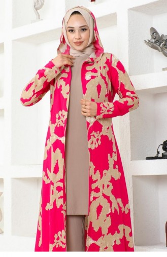 0332Sgs Patterned Triple Suit Red 16949