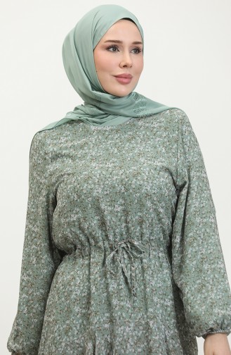 Robe Mousseline Grande Taille Vert 7730 917