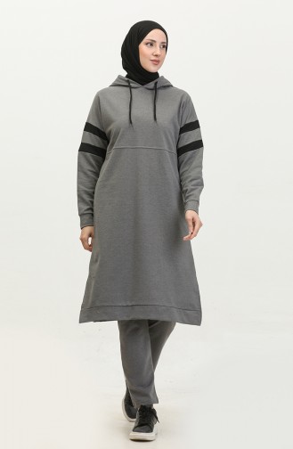 Ensemble Survêtement A Capuche 3025-01 Gris 3025-01